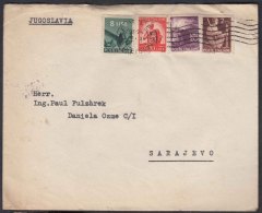 Italy Social Republic Letter Cover To Yugoslavia With Stamps 1945 Issue - 1946-60: Marcophilie