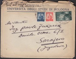 Italy Social Republic Letter Cover To Yugoslavia With Stamps 1945 Issue - 1946-60: Marcophilie