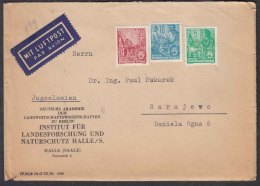 Germany DDR 1953 Uncanceled Cover To Yugoslavia - Covers & Documents