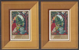 Hungary Paintings Art 1967 Mi#Block 61 A And B Mint Never Hinged - Ungebraucht