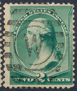 Stamp Us 1887 Washington 2c Fancy Cancel Lot#163 - Usados
