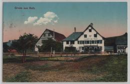 Gruss Aus Rafz - Gasthaus Zum Kreuz - Litho T. Bornstein - Rafz