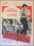 WESTERN Affiche Cinéma Originale Film TERREUR DANS LA VALLEE " GUN GLORY " De ROY RAWLAND  STEWART GRANGER CHILL WILLS - Affiches & Posters