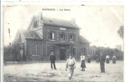 PAS DE CALAIS - 62 - HOUDAIN - La Gare - Animation - Houdain