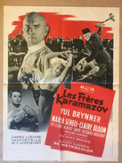 Affiche Cinéma Originale Film LES FRERES KARAMAZOV " THE BROTHERS KARAMAZOV "de RICHARD BROOKS  YUL BRINNER MARIA SCHELL - Affiches & Posters