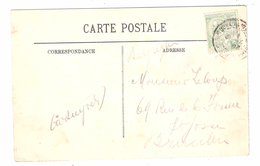 Carte De MONACO " Le Palais Du Prince " Avec Yvert N° 22, 5 C Vert Jaune , TARIF  Pour Bruxelles, Belgique, 1910 , TB - Covers & Documents