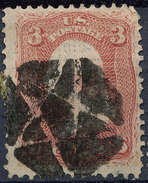 Stamp US Scott 88-94? Washington 3c Fancy Cancel Lot#5 - Unused Stamps