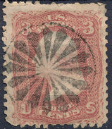 Stamp US Scott 88-94? Washington 3c Fancy Cancel Lot#15 - Unused Stamps