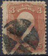 Stamp US Scott 88-94? Washington 3c Fancy Cancel Lot#18 - Unused Stamps