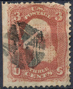 Stamp US Scott 88-94? Washington 3c Fancy Cancel Lot#25 - Unused Stamps