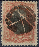 Stamp US Scott 88-94? Washington 3c Fancy Cancel Lot#31 - Unused Stamps