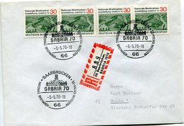 VR 373 Sarre Saar Lettre Recommandée De Saarbrucken SABRIA 70 - Covers & Documents