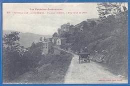 CPA - ARIEGE - ENVIRONS D'AX LES THERMES - VILLAGE D'ASCOU - VUE DE L'EST - Animation, Attelage - Labouche / 321 - Ax Les Thermes