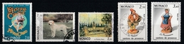 Monaco 1992 : Timbres Yvert & Tellier N° 1810 - 1813 - 1833 - 1846 Et 1847. - Oblitérés