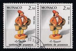 Monaco 1992 : Timbres Yvert & Tellier N° 1846 En Paire. - Gebraucht