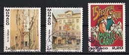 Monaco 1989 : Timbres Yvert & Tellier N° 1669 - 1670 Et 1703. - Gebraucht