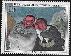 N° 1494  FRANCE  -  NEUF  -  TABLEAU CRISPIN ET SCAPIN DE DAUNIER  -  1966 - Neufs