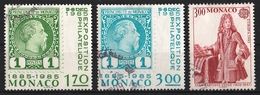 Monaco 1985 : Timbres Yvert & Tellier N° 1456 - 1458 Et 1460. - Gebraucht