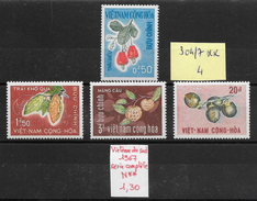 Fruit - Vietnam Du Sud N°304 à 307 1967 ** - Fruits