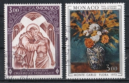 Monaco 1972 : Timbres Yvert & Tellier N° 885 Et 886. - Usados