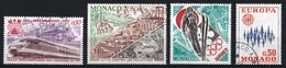 Monaco 1972 : Timbres Yvert & Tellier N° 879 - 881 - 882 Et 883. - Usados