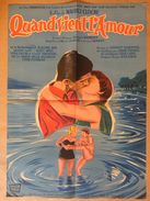 Affiche Cinéma Originale Du Film QUAND VIENT L'AMOUR " KAD DODGE LJUBAV " De MAURICE CLOCHE Avec MYLENE DEMONGEOT - Affiches & Posters