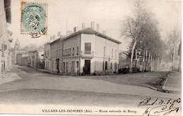 01....AIN...VILLARS LES DOMBES......ROUTE NATIONNALE - Villars-les-Dombes