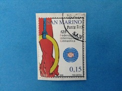 2006 SAN MARINO FRANCOBOLLO USATO STAMP USED FEDERAZIONE INTERNAZIONALE GINNASTICA 0,15 - Oblitérés