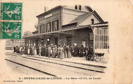 02...AISNE......NOTRE DAME DE LIESSE.....LA GARE - Autres & Non Classés