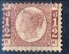 UK Victoria 1870 N. 49 Mezzo D, KK, Rosso Carminio, MLH Cat. € 110 - Unused Stamps