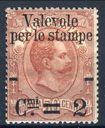 Regno 1890 N. 52 C. 2 Su 50 Carminio Valevole Per Le Stampe MLH Cat. € 50 - Neufs