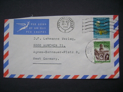 Airmail Letter Sent From Cape Town / Kaapstad To Germany 1968 - Stamp 10 C + 5 C - Aéreo