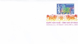 Chinese Lunar New Year FDC Sc#3895g Year Of The Horse 37-cent 2005 Issue US Postage Stamp - 2001-2010