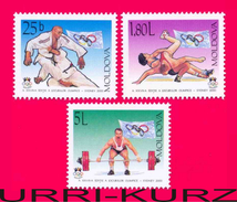 MOLDOVA 2000 Sports XXVII Summer Olympics Olympic Games Sydney Australia Judo Wrestling Weightlifting 3v Mi370-372 MNH - Weightlifting