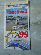 PR128.2 Hungary MAHART  Timetable  1999- Ship Ferry -Duna Donau  Danube River -Cruises Europe - Europe