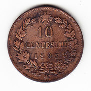 ITALIE, KM 27.1, 10ct, 1893.  (M39) - 1878-1900 : Umberto I.