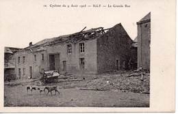 08.....ARDENNES....ILLY....LA GRANDE RUE....CYCLONE DU 9 AOUT 1905 - Sonstige & Ohne Zuordnung