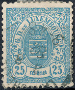 Stamp  Luxembourg 1875-80? 25c Used Lot#9 - 1859-1880 Coat Of Arms