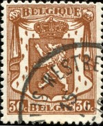 COB  424 A (o)  / Yvert Et Tellier N° : 424 (o) - 1935-1949 Kleines Staatssiegel