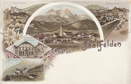 Gruss  Aus Saalfelden-Litho. - Saalfelden