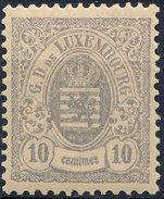 Stamp  Luxembourg 1875-80 10c  Used Lot#18 - 1859-1880 Coat Of Arms