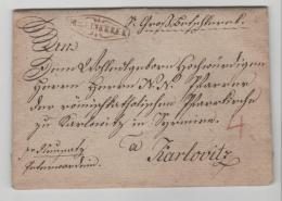 Ung140 /  UNGARN - Gr. Becskerek Zrenyanen, Banat, 1823 Nach Karlowitz Mit Kompletten Inhalt - ...-1867 Prephilately