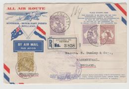 Aus348 / Australien -  Rückflug Via Batavia Nach Holland 22.5.31 Mit Schreiben Des Holl. Konsulats Als Inhalt - Brieven En Documenten