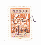 FISCAL / REVENUE - Estampilha Fiscal 30$00, Série 1940. In Document // 2 Images - Storia Postale