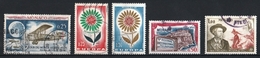 Monaco 1964 : Timbres Yvert & Tellier N° 645 - 652 - 653 - 659 - 660 Et 663. - Oblitérés