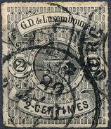 Stamp  Luxembourg 1865 2c Used Lot#48 - 1859-1880 Wappen & Heraldik