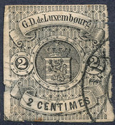 Stamp  Luxembourg 1865 2c Used Lot#50 - 1859-1880 Stemmi