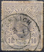 Stamp  Luxembourg 1865 10c Mint Lot#70 - 1859-1880 Stemmi