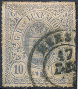 Stamp  Luxembourg 1865 10c Mint Lot#73 - 1859-1880 Wappen & Heraldik