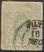Stamp  Luxembourg 1865 10c Mint Lot#78 - 1859-1880 Wappen & Heraldik